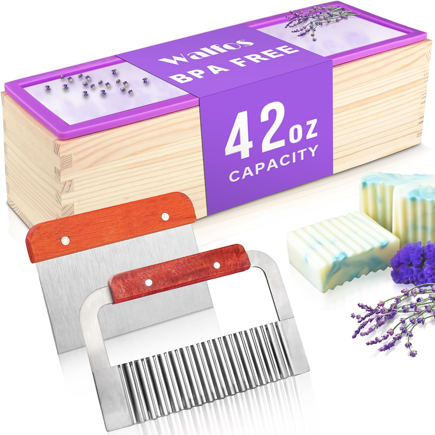 長方形手作り石鹸型キット カッター付き DIY 42 オンス - Soap Making Kit For Beginners のレビューと価格