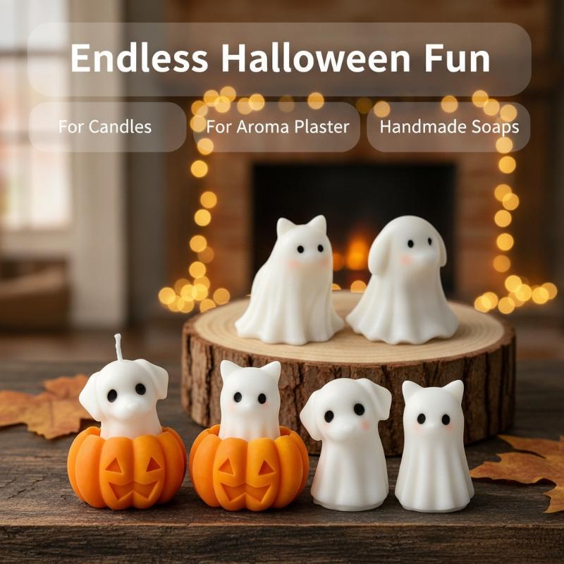 新しいDIYハロウィン多用途シリコンモールド、かわいい子犬・ - Soap Making Ins のレビューと価格