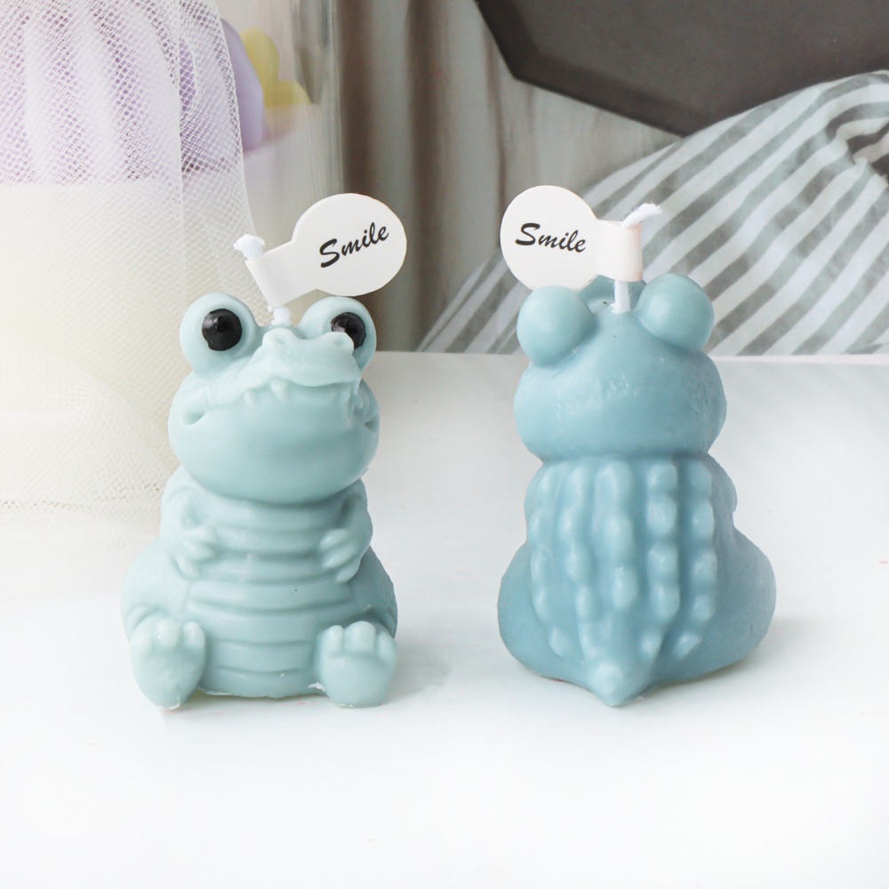 3Dかわいいワニキャンドルシリコンモールド愛らしい笑顔アリゲ - Soap Making Gifts のレビューと価格